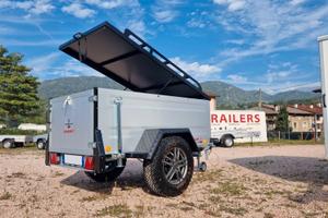 Carrello rimorchio auto off-road con coperchio