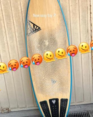 Tavola da surf Hand mand in bambú/Epoxy