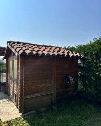 Casetta legno porta attrezzi