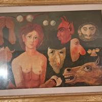 Quadro Marcello Mazzoli ( maschera) 