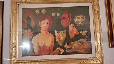 Quadro Marcello Mazzoli ( maschera) 