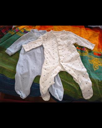 2 tutine neonato 3-6 mesi