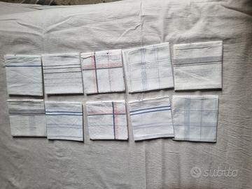 set di fazzoletti da uomo  vintage in cotone 