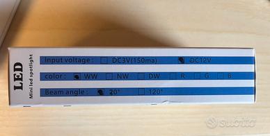 Mini Faretti led 12v 1w