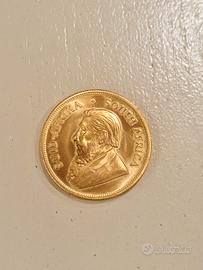 Moneta krugerrend oro 22k peso 34 grammi 