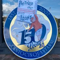 Targa tabella insegna vintage Leone pubblicitaria