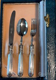 Set posate argento 800