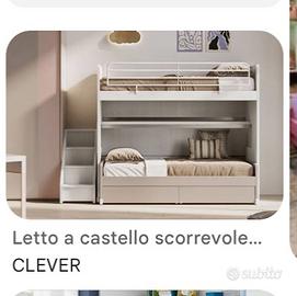 Letto a castello scorrevole 
