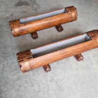 Vasi in legno a barca