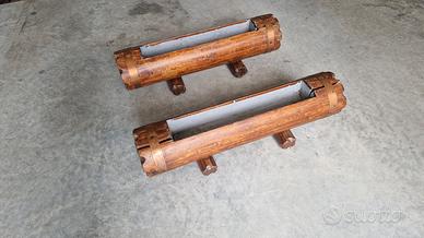 Vasi in legno a barca