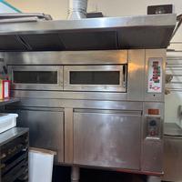Forno elettrico professionale con stufa