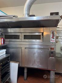 Forno elettrico professionale con stufa