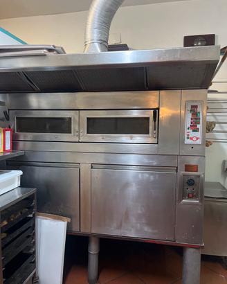 Forno elettrico professionale con stufa