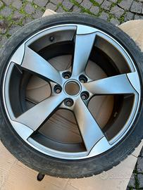 Ricambio cerchio audi rotor 18” grigio antracite