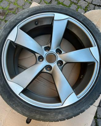 Ricambio cerchio audi rotor 18” grigio antracite