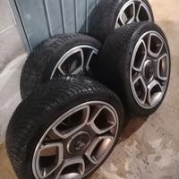 cerchi e gomme invernali 500 abarth 