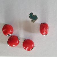 Pepita in argento e resina rossa Dodo Pomellato 