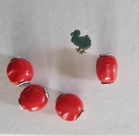 Pepita in argento e resina rossa Dodo Pomellato 