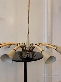 Lampada spider anni 50 ottone metallo laccato