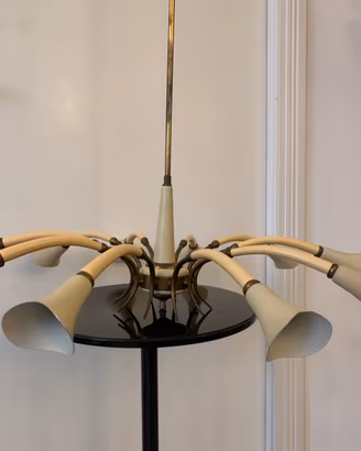 Lampada spider anni 50 ottone metallo laccato