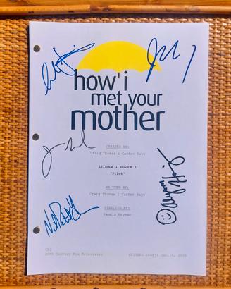 How i Met your Mother  sceneggiatura autografata 