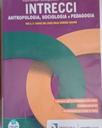 Libro Intrecci Antropologia, Sociologia e ped. 5 a