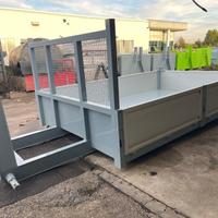 CONTAINER SCARRABILE NUOVO A PIANALE CON SPONDE
