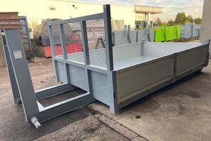 CONTAINER SCARRABILE NUOVO A PIANALE CON SPONDE