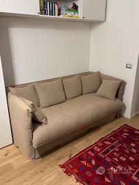 Divano letto 3/4 posti beige  lino Maison du Monde