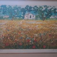 quadro Michele Cascella litografia paesaggio