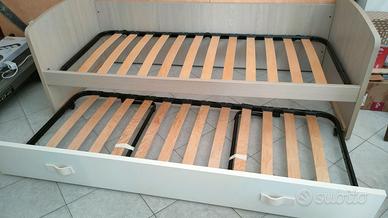 Letto singolo con secondo letto