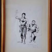 Stampa Zagor firmata con dedica Gallieno Ferri