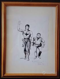 Stampa Zagor firmata con dedica Gallieno Ferri