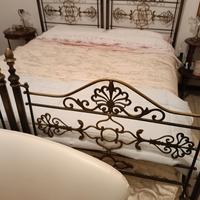 letto in ottone e rame 
