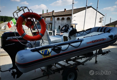 Gommone senza patente, motore, carrello