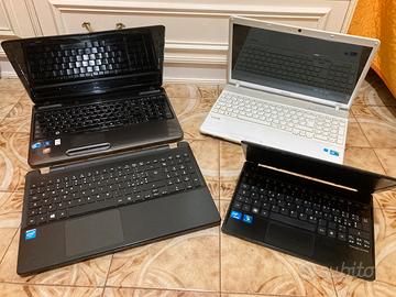 LOTTO 4 Computer Portatili GUASTI PER RICAMBI