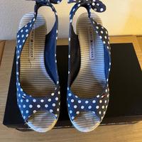 Sandali espadrillas con zeppa da donna