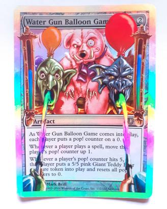 MTG Magic Water Gun Balloon Game Foil Unhinged EX+