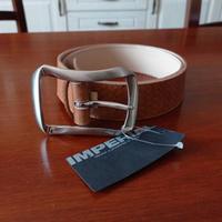 Cintura in vera pelle Imperial col. cognac