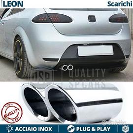 TERMINALI di Scarico per SEAT LEON 1P CROMATI