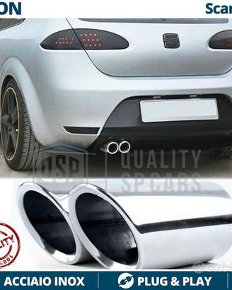 TERMINALI di Scarico per SEAT LEON 1P CROMATI
