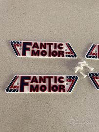 Targhette, fregi serbatoio Fantic Motor epoca