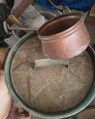 braceri rame antichi 
