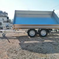 Carrello rimorchio auto ribaltabile tri-latterale