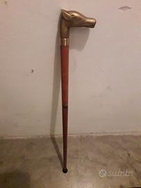 Bastone passeggio ampolla segreta testa cavallo