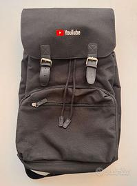YouTube Vintage Laptop Backpack Zaino Urban/Nero