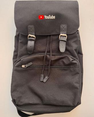 YouTube Vintage Laptop Backpack Zaino Urban/Nero