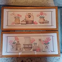 Coppia quadri cucina