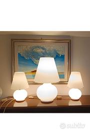 Trittico Lampade Da Tavolo Murano Candy
