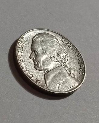 Rara moneta d'argento 5 centesimi 1943 - P